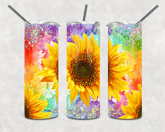 Colorful Sunflower Tumbler