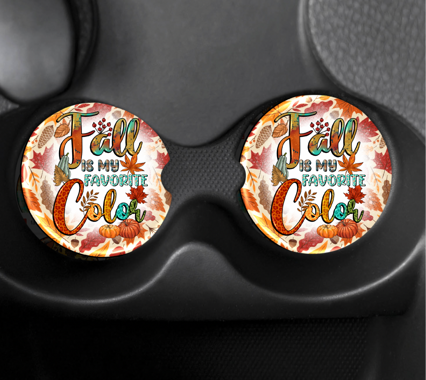 Fall Neoprene Car Coasters