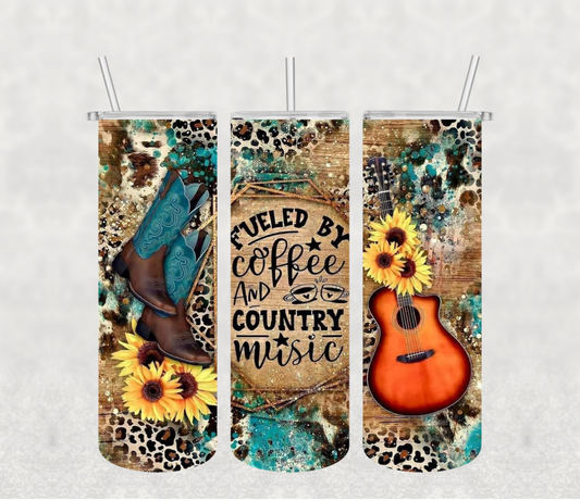 Fueled by Coffee and Country Music Tumbler