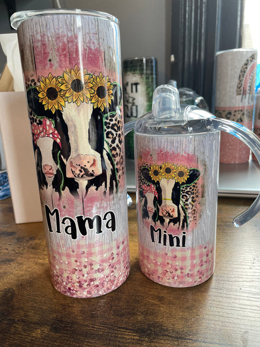 Cow Mama and Mini Set