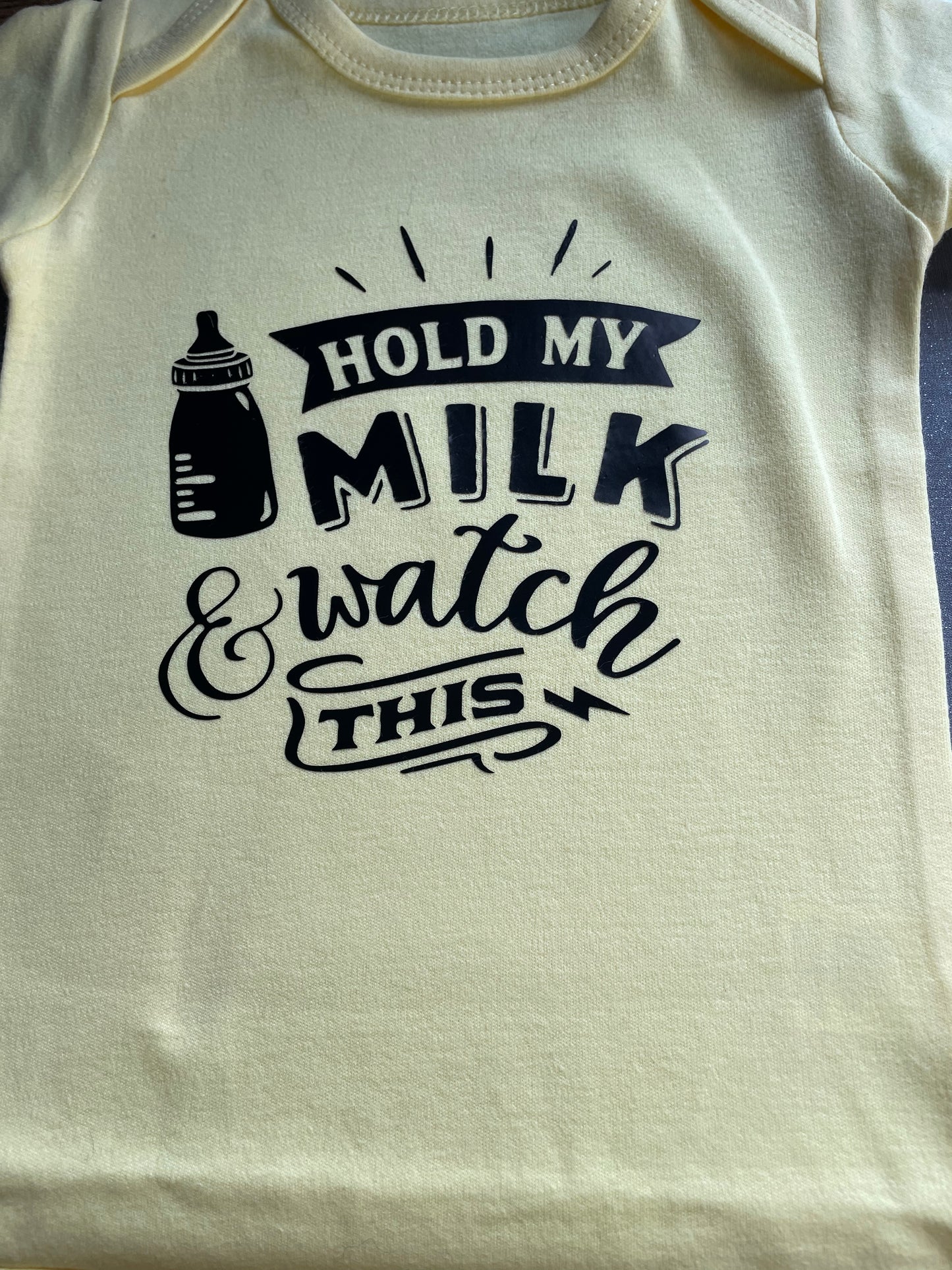 Hold My Milk & Watch This Onesie