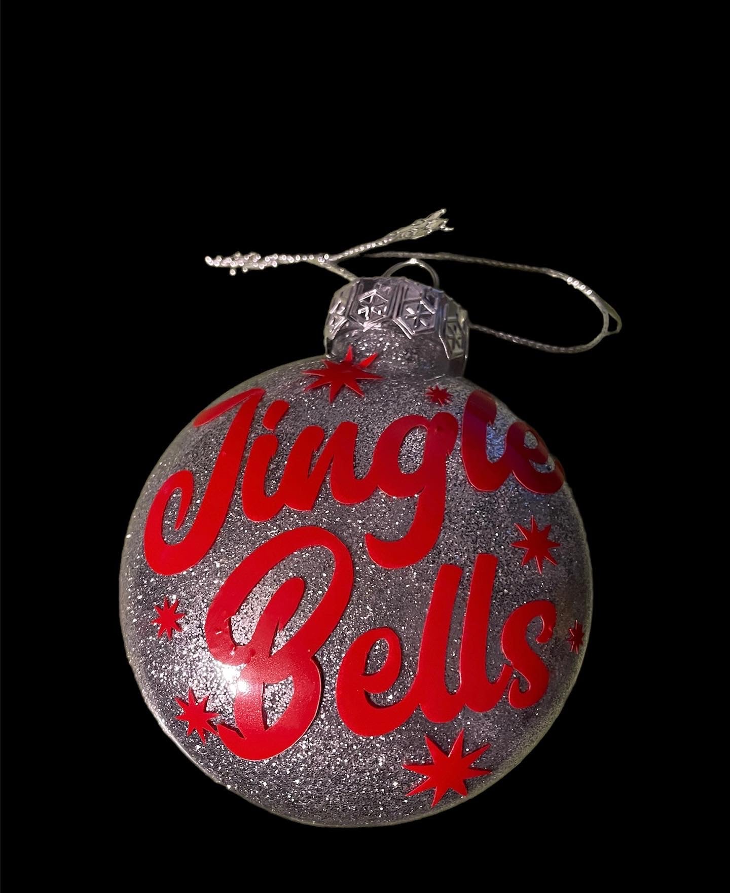 Jingle Bells Glitter Ornament